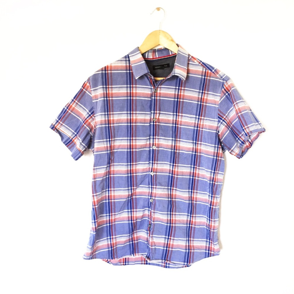🌵3/$15 BANANA REPUBLIC short sleeved button shirt